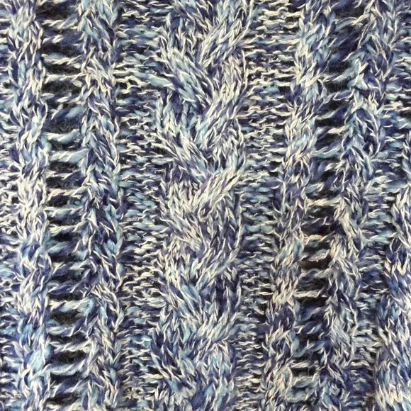 Denim & Supply Blue Marled Pullover Sweater M - Picture 4 of 8